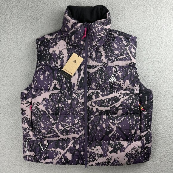 Nike ACG Vest Womens Extra Large Purple Lunar Lake Therma Fit ADV Puffer Jacket - Picture 1 of 10
